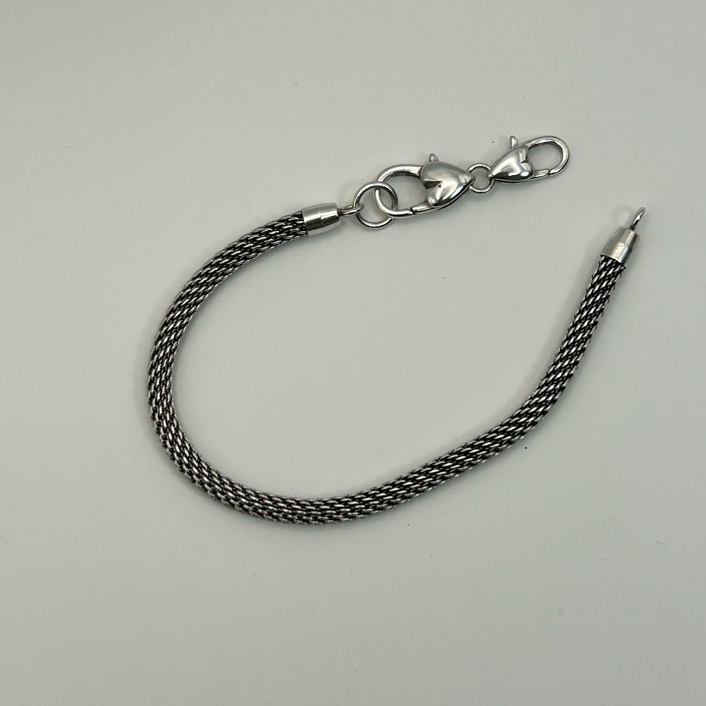 Brighton Beverly Glam Bracelet Add Charms J3960B Silver Plated Mesh 8" - Picture 8 of 11